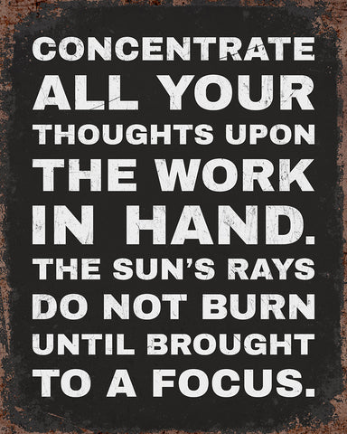Concentrate Your Thoughts No1