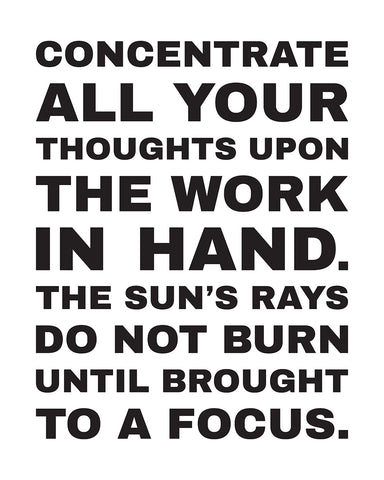 Concentrate Your Thoughts No3