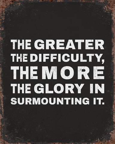 The Greater The Difficulty No1