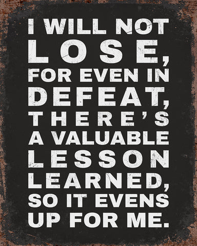 I Will Not Lose No1