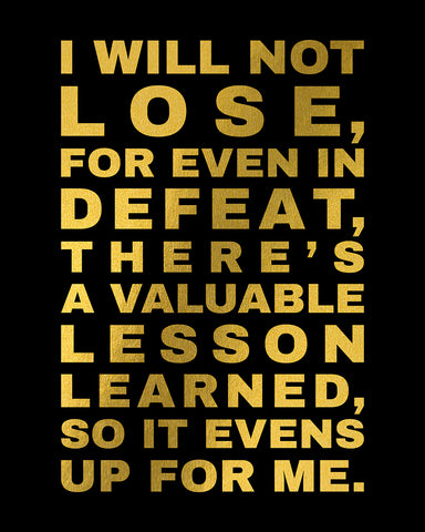 I Will Not Lose No2
