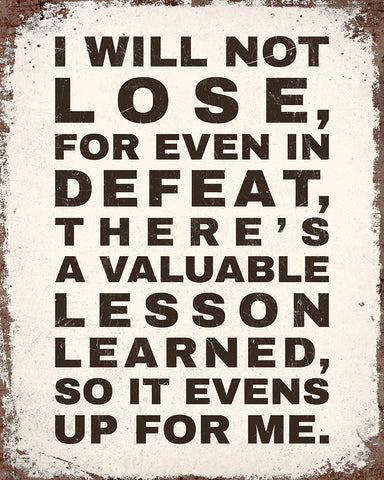 I Will Not Lose No4