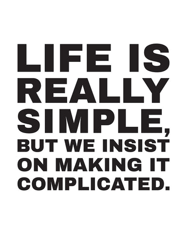 Life Is Really Simple No3