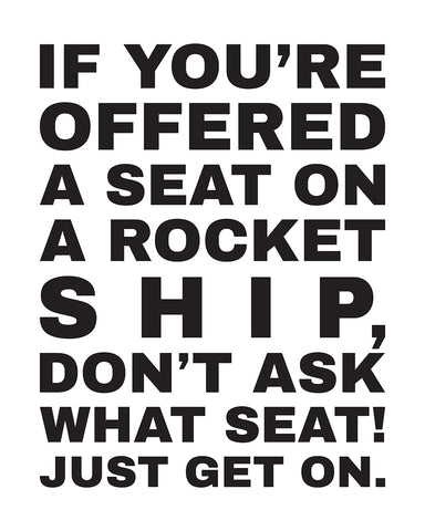 A Seat on A Rocket Ship No3