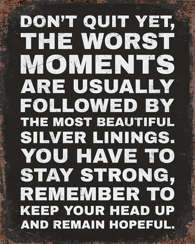 Don't Quit Yet No1