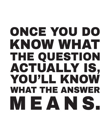What The Answer Means No3