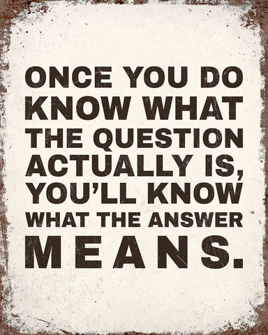 What The Answer Means No4