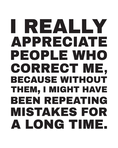 People Who Correct Me No3