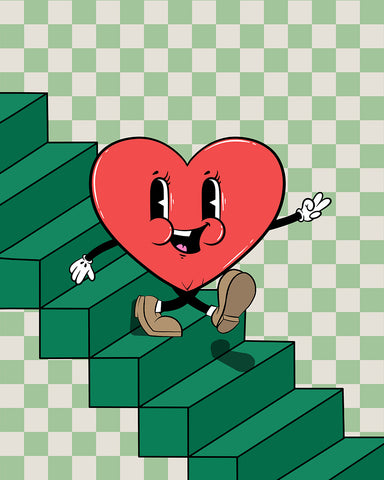 Heart on Stairs