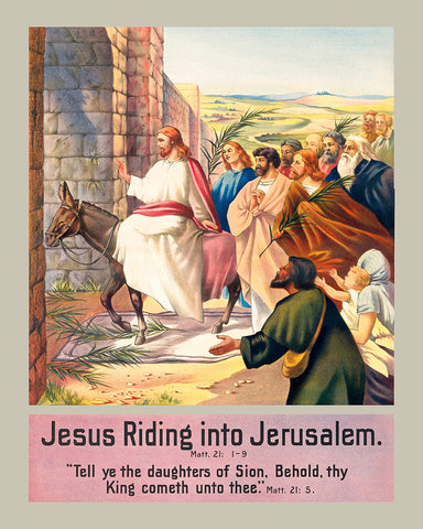 Jesus Riding Into Jerusalem