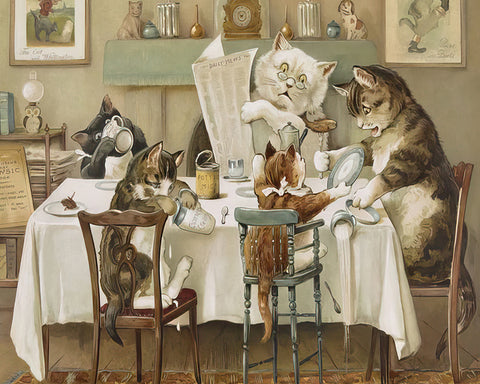 Cats At Meal Time