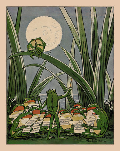 Frog Under The Moon