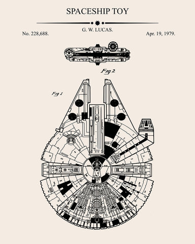 Fighter Spaceship Blueprint