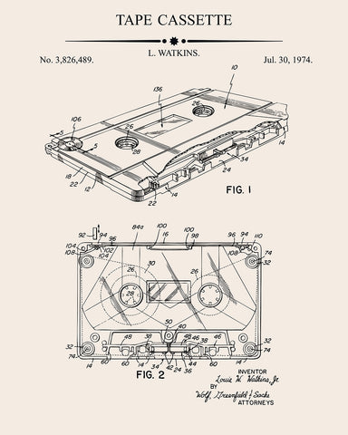 Cassette Tape Blueprint