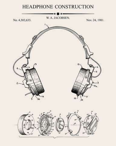 Headphones Blueprint No2