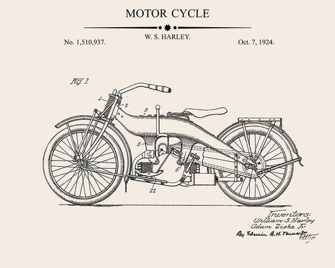 Motorcycle Blueprint No3