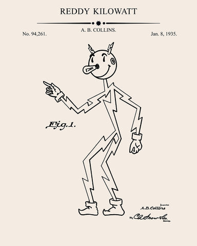 Reddy Kilowatt Blueprint