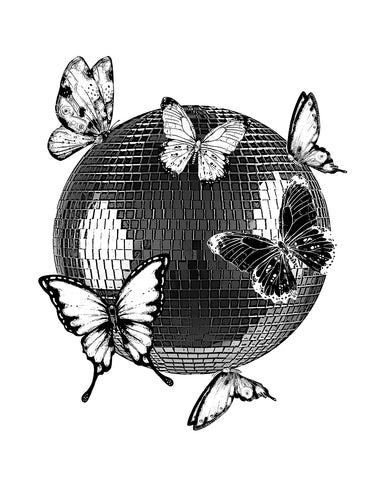 Disco Ball And Butterflies