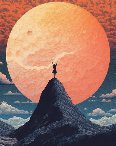 Woman and Sunset