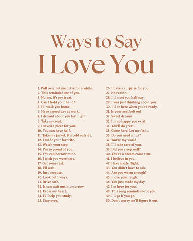 Ways To Say I Love You No4
