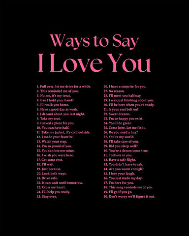 Ways To Say I Love You No8