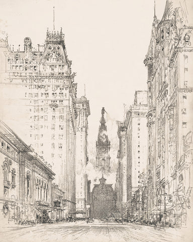 Looking Up Broad Street