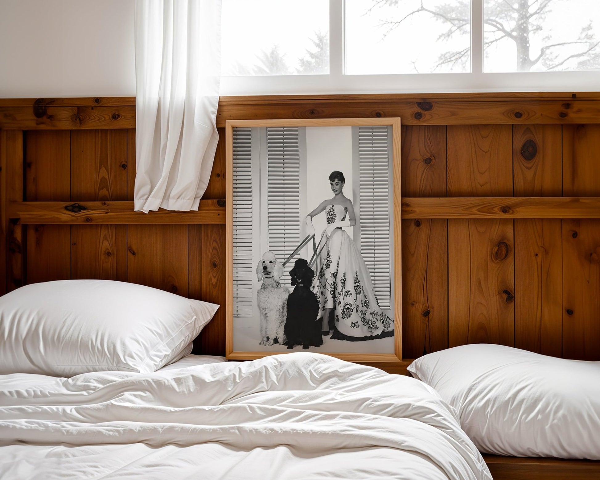 Audrey With Poodles
