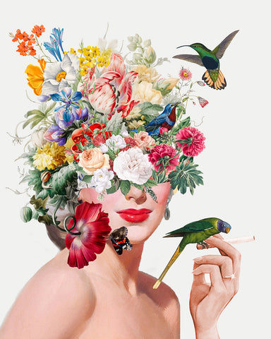 Woman & Flowers No1