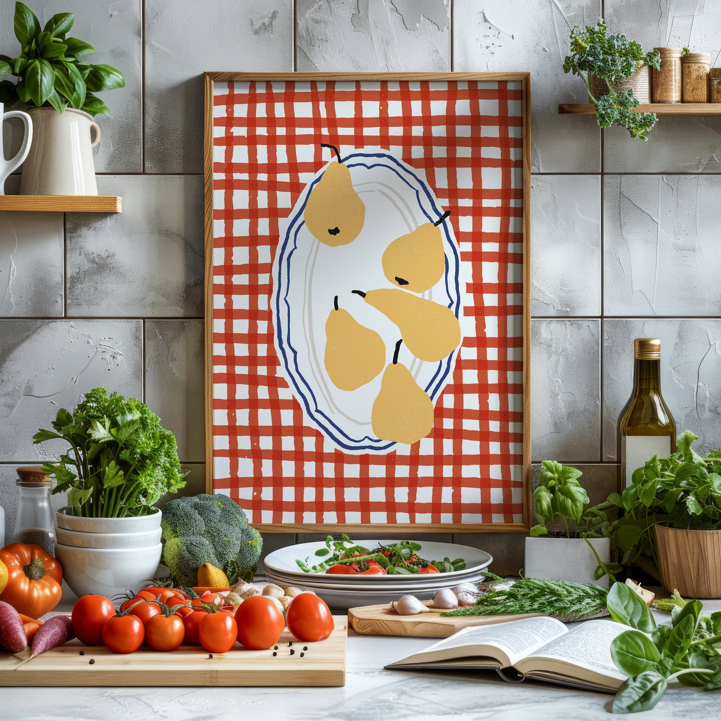 Pears on Plate