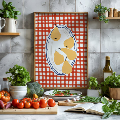 Pears on Plate
