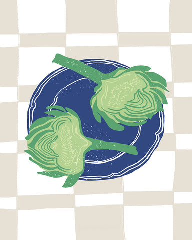 Artichoke on Plate