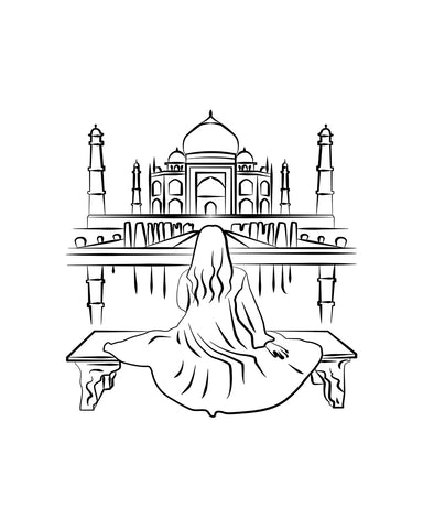 Taj Mahal Sketch