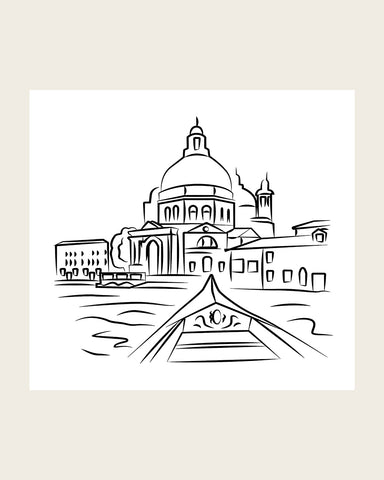 Venice City View Sketch