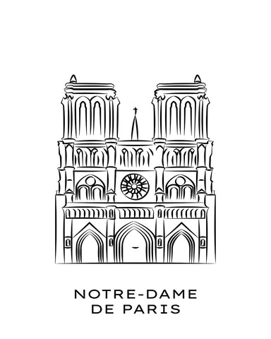 Notre Dame Cathedral Sketch
