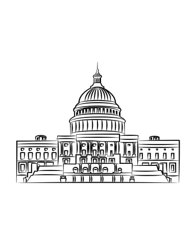 United States Capitol Sketch