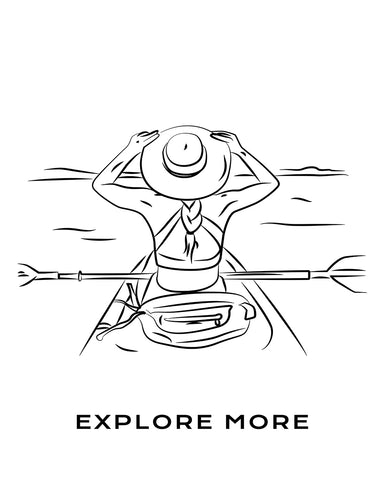 Woman Kayaking Sketch