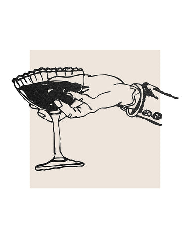 Wine on Hand Sketch
