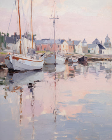 Sailboats in Harbor No2