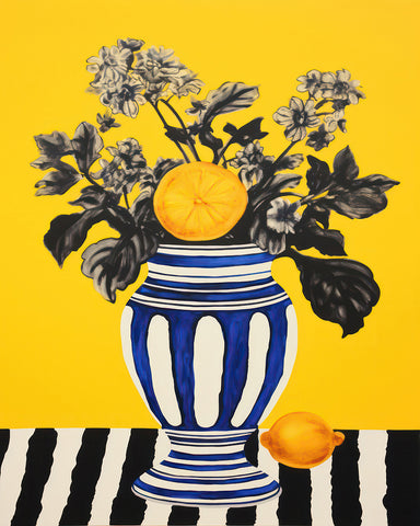 Lemon and Flowers