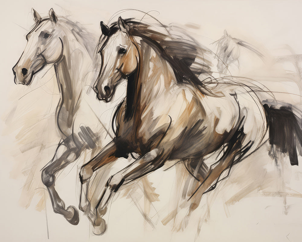 Running Horses Sketch