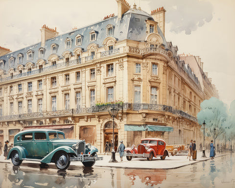 Victorian City Painting