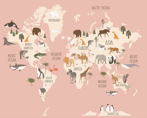 Animal World Map No1