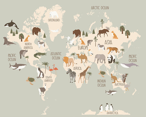 Animal World Map No2