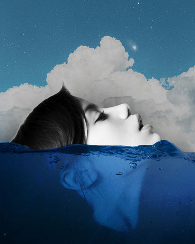 Woman on Water Collage