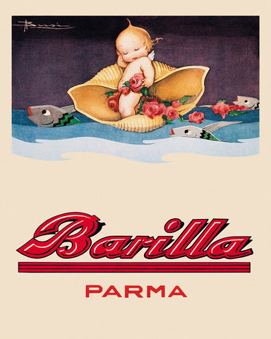 Cherub on Shell Pasta