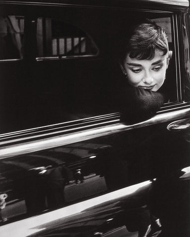 Audrey Hepburn in Car