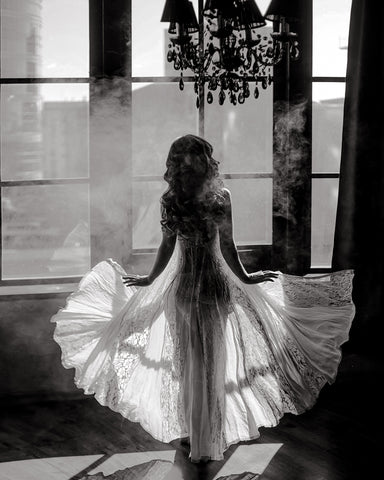 Lady in Dress by the Window