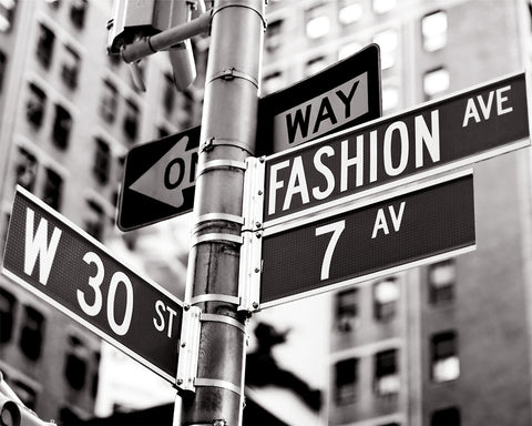 Fashion Avenue Street Sign