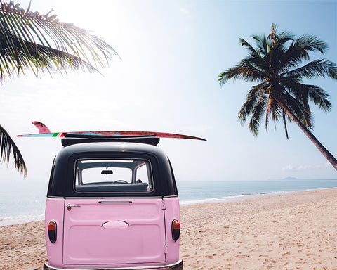 Car And Surfboard