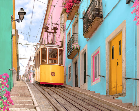 Lisbon Pastel Street